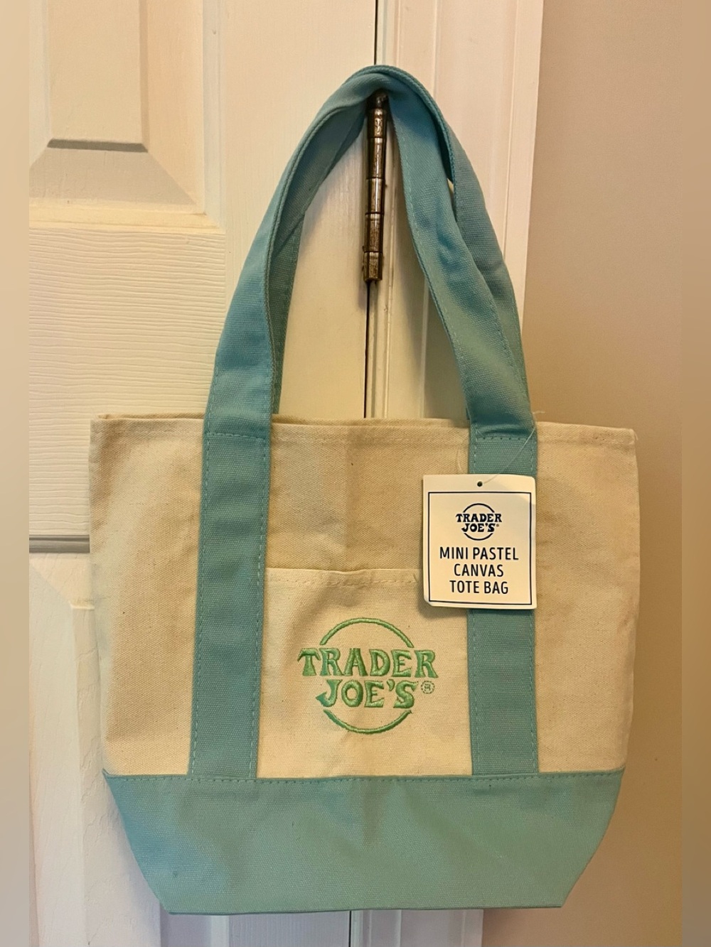 Trader Joe’s Mini Pastel Canvas Tote Bag